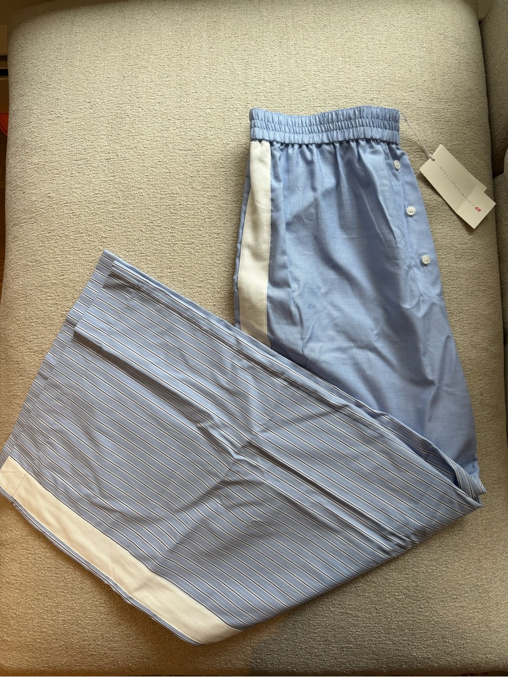 Stella McCartney H&M poplin pants. Runs big but super cool on!